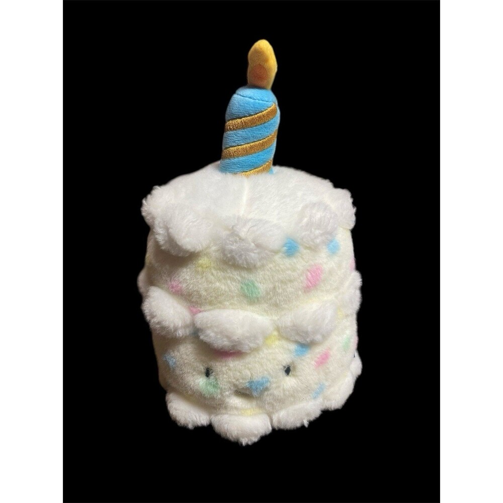 FAO Schwartz 1 Year Birthday Tasties Plush Cake Tiered One Candle Stuffed Toy
